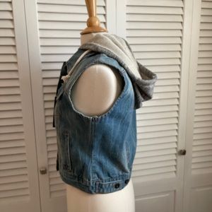 Bee & Ceci Los Angeles Jean Vest Hoodie